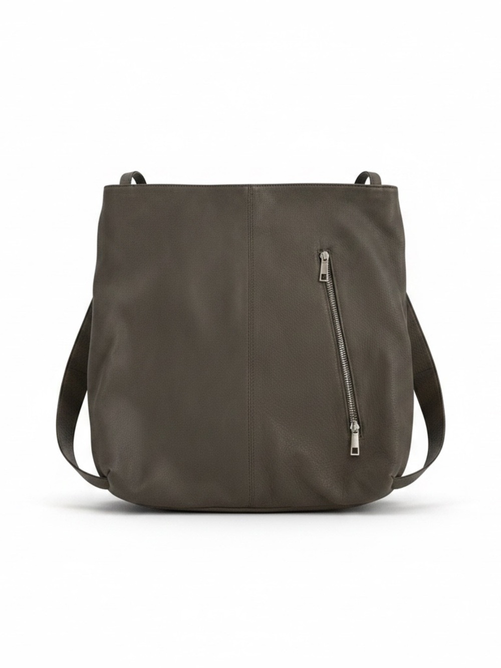 Bottega della Borsa Italian Leather Slouchy backpack Bag – Charcoal Gray